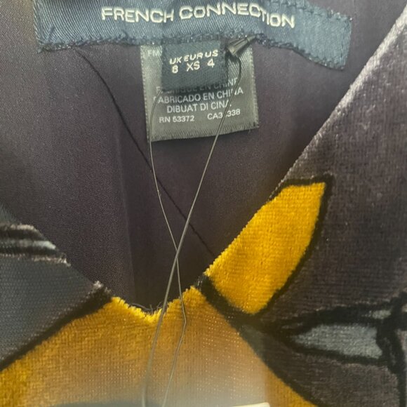 French Connection Aventine Velvet Maxi Dress Size 4 - Picture 7 of 8